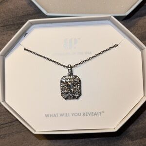 bp Silver Crystal Pavé Necklace